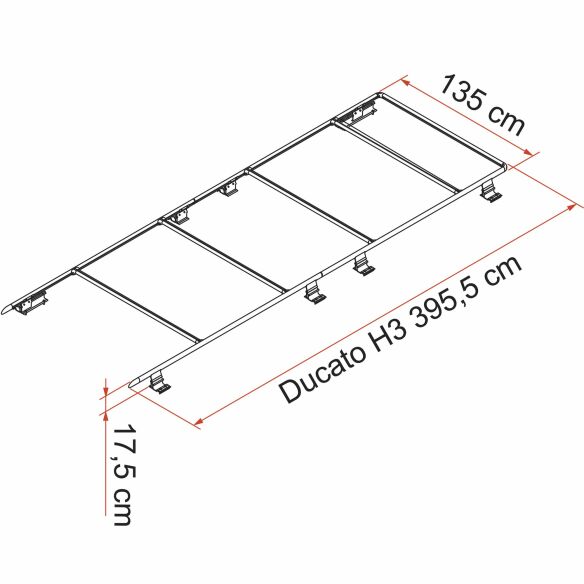 Dachreling Roof Rail Ducato H3