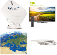 Cytrac®DX Premium Komplett Sat-Anlage Single LNB + TV 23,6 Zoll 71 342