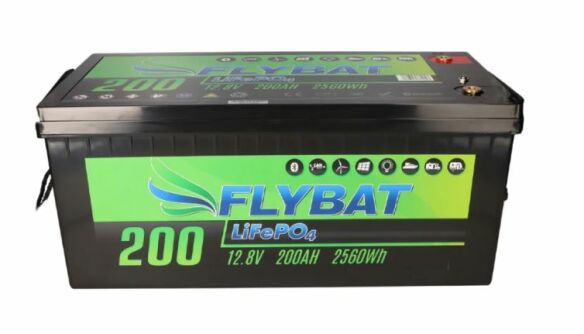 FLYBAT LiFePO4 Smart BMS 12.8 V 200 Ah Lithiumbatterie