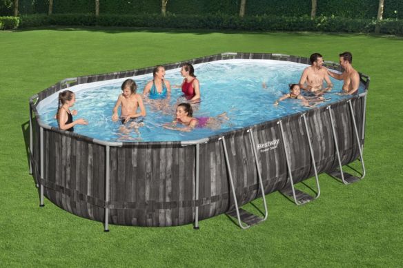 Bestway 5611R Power Steel OvalFrame Pool SET 610 X 366cm 