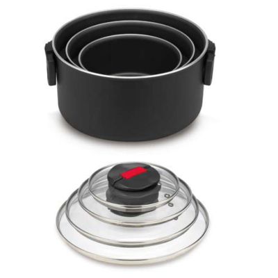 Ballarini Click&Cook Kochtopf mit Glasdeckel