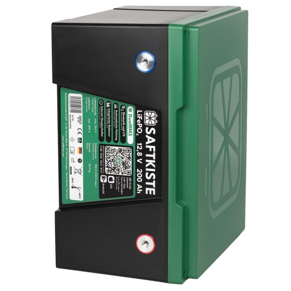 Lithium Batterie, Batteriepole vorne, 200 Ah