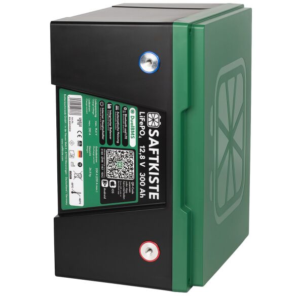 Lithium Batterie, Batteriepole vorne, 300 Ah