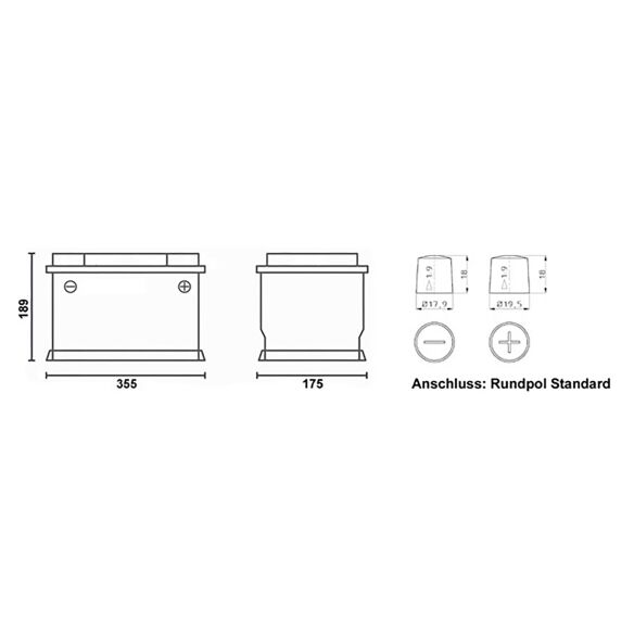 Lithium Batterie Polar, 185 Ah