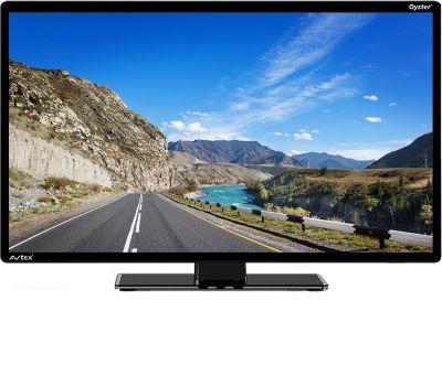 Automatische Sat Anlage OYSTER Premium 85 Twin LNB mit TV Gerät 24