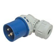 CEE-Winkelstecker blau