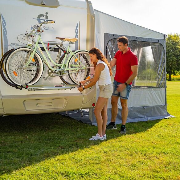 Support Vélo Fiamma Carry-Bike Garage – Porte-Vélos Sol/Mur Pour 3 Vélos, Charge Max 50kg, Pliable