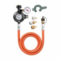 Camping Gasregler-Schlauchleitung Set mit Manometer 350/451