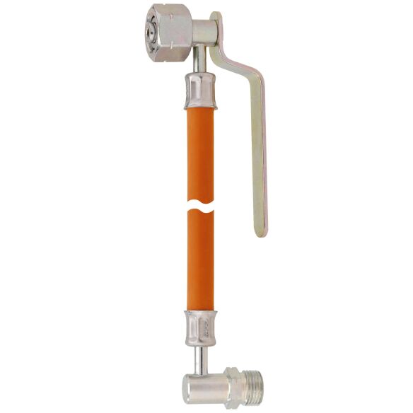 Gas-Hochdruckschlauchleitung, 30 mbar, 300 mm