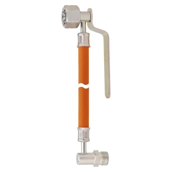 Gas-Hochdruckschlauchleitung, 30 mbar, 400 mm