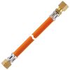 Gas-Hochdruckschlauchleitung  10 bar G 1/4 LH-ÜM x RVS 8 x 600 MS