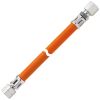 Gas-Hochdruckschlauchleitung 10 bar mit KST G 1/4 LH-ÜM x RVS 8 x 1000