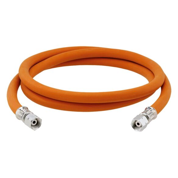 Gas-Hochdruckschlauchleitung G 3/8 LH-ÜM x G 3/8 LH-ÜM x 5000 mm
