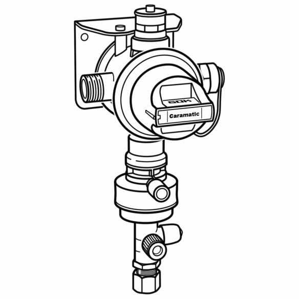 Sicherheits-Gasdruck-Regelanlage Caramatic DriveTwo, vertikal, 30 mbar