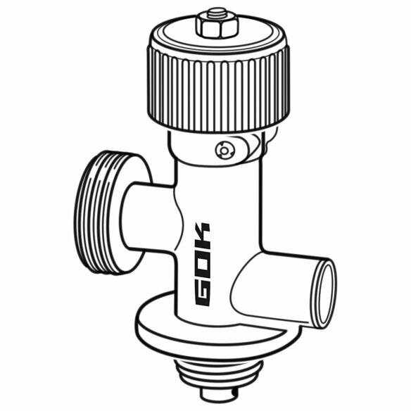 Gasflaschenventil G.2 (Shell-F)