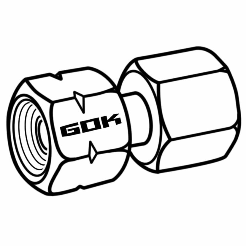 GOK Verbindungsstück G1/4 LH-ÜM X RST8 90° - 64 046 00