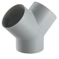 Y-Stück f. Rohre 65/72 mm grau 310/307