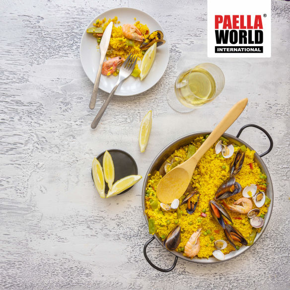 Paella-Pfanne Stahl poliert Ø 22 cm