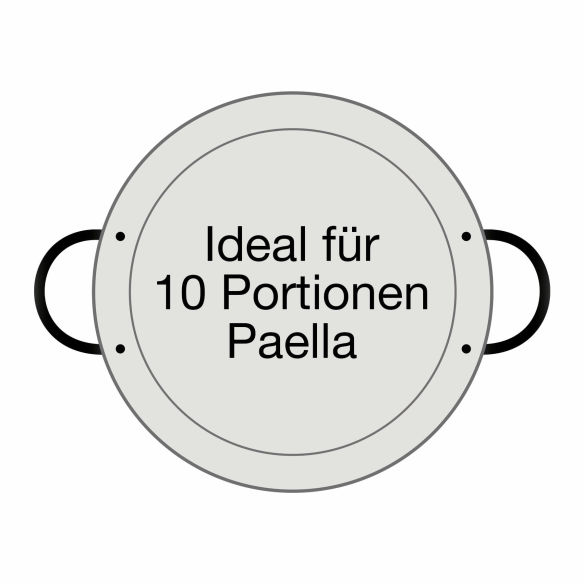 Paella-Pfanne Stahl poliert Ø 42 cm