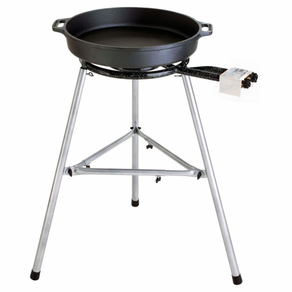 Paella-Grill-Set 2 Gusspfannen 50cm