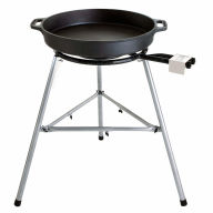 Paella-Grill-Set 4 Gusspfannen 80cm mit Zündsicherung Gastro-/Catering-Ausführung 104505z