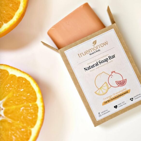 Hand- und Hautpflegeseife Orange-Granatapfel