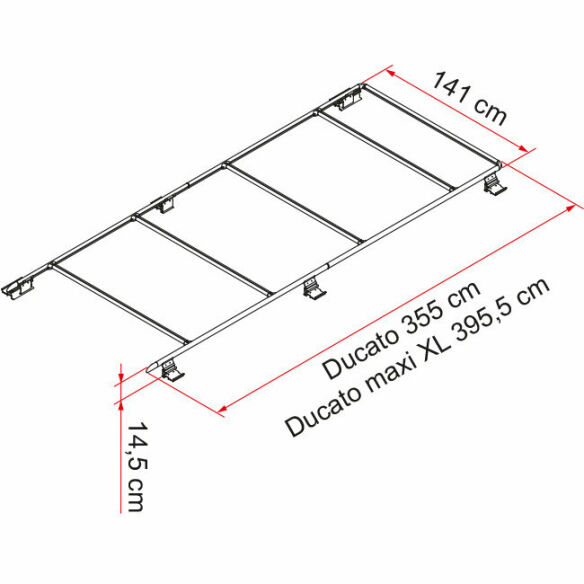 Dachreling Roof Rail Ducato