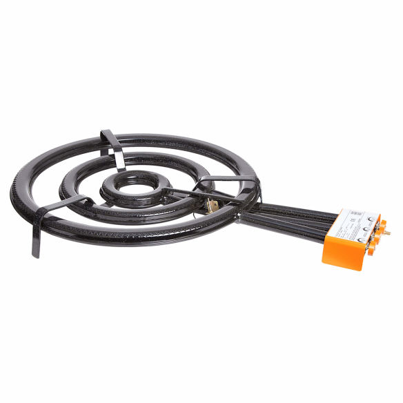 Paella 3-Ring-Gasbrenner, Ø 60 cm, 27,4 kW, mit Zündsicherung Paella 3-Ring-Gasbrenner, Ø 60 cm, 27,4 kW, mit Zündsicherung