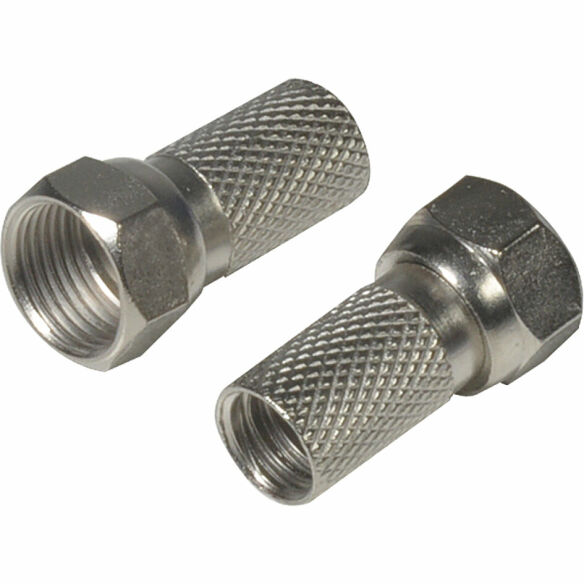 F-Stecker 7 mm, 2 Stück