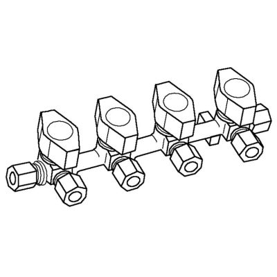 Verteilerblock Rohrverschraubung SB