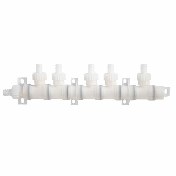 Verteilerblock 5-fach mit Muttern Verteilerblock 5-fach mit Muttern