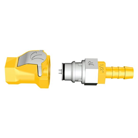 Push-and-Connect Ventiladapter und Schnellkupplung, 10 mm, ½