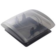 Dachhaube VisionVent S pro mit Fliegengitter und Verdunkelung, schwarz 206/212