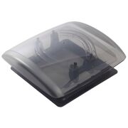 Dachhaube VisionVent S pro mit Fliegengitter und Verdunkelung, schwarz