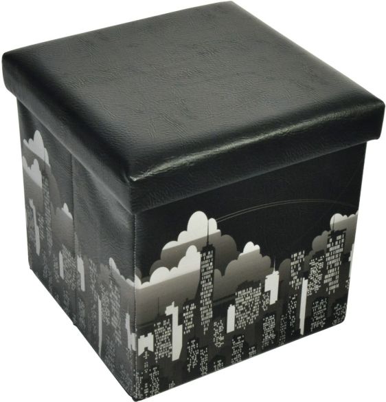Aufbewahrungsbox / Polsterhocker, Motiv New York Aufbewahrungsbox / Polsterhocker, Motiv New York
