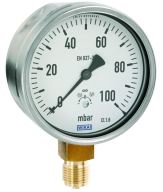 Kapselfeder-Manometer Ausführung radial ohne Ex-Klappe 53 030 00