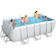 Bestway 56456 Rechteckiger Pool Power Steel 412x201x122cm  56456 