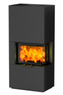 Olsberg Kaminofen Osorno L • Stahl, schwarz 7.8 kW linke Ausführung Mod. 2025 41/6361