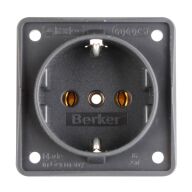 Steckdose Schuko, anthrazit 321/238