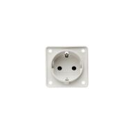 Steckdose Schuko, weiß matt 321/239