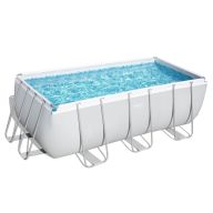 Bestway 56457 Rechteckiger Pool Power Steel 412x201x122cm inkl. Sandfilteranlage 56457