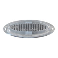 Markierungsleuchte oval weiß 140/211