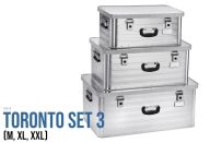Aluminiumboxen Toronto Set 3 (47 l, 80 l & 130 l) 3915