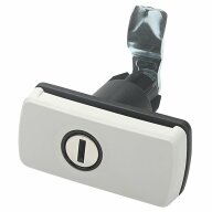 Drehspannverschluss Slim Line HSC- Steckzylinder, Farbe weiß (549F) SB 215/207