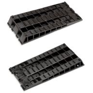 Auffahrkeil Kompakt Set schwarz 136/141
