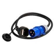 Adapterkabel CEE/Schuko, 1,50 m 321/048
