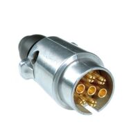 Anhängerstecker nach ISO 1724, 7-polig, Metallgehäuse 140/100