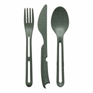 Koziol Geschirrserie Organic Besteck-Set 3-teilig, grau 551/260