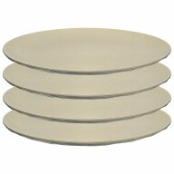 Koziol Geschirrserie Organic Essteller ø 26 cm, 4er-Set, sand 551/253