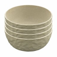 Koziol Geschirrserie Organic Schale 700 ml, 4er-Set sand 551/250